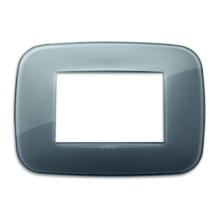 VIMAR Arke Round Накладка на 3 мод. рефлекс Серый дым 19683.61