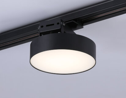 Трековый светильник Ambrella GL6839 BK черный 15W 3000K