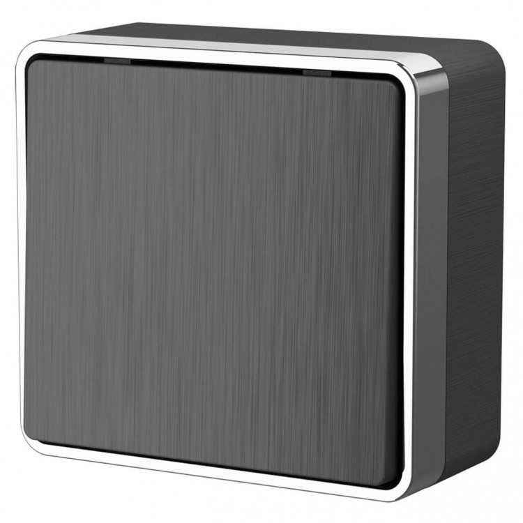 Werkel Gallant Выключатель 1-кл.W5010004 ( WL15-01-01) графит рифленый