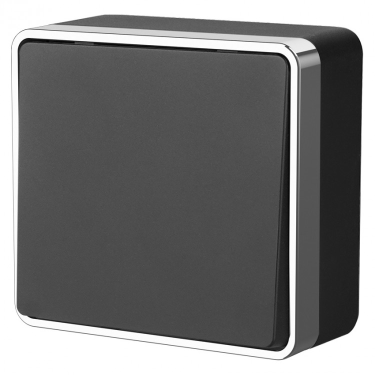 Werkel Gallant Выключатель 1-кл.W5010035 (WL15-01-01) черный/хром