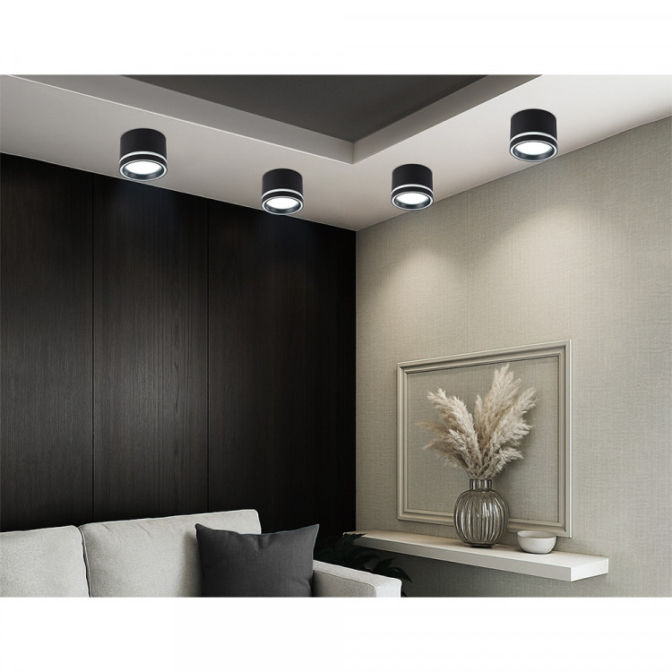 Светильник накладной Ambrella TU5531 BK черный IP20 GX70 D120*87