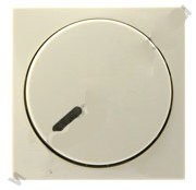 ABB Basic 55 Центральная плата  с поворотной ручкой, крепежной гайкой и лампой подсветки Слон. кость
