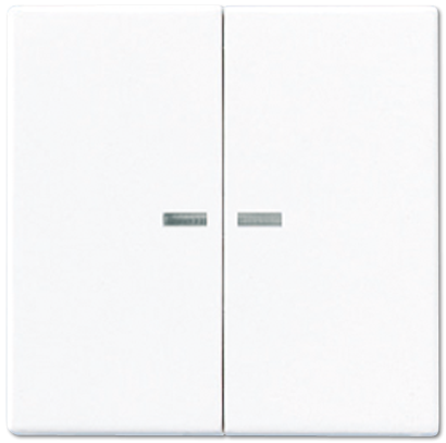 Jung A500 Клавиша для 2-кл. выкл. с подсветкой Белая (Германия)
