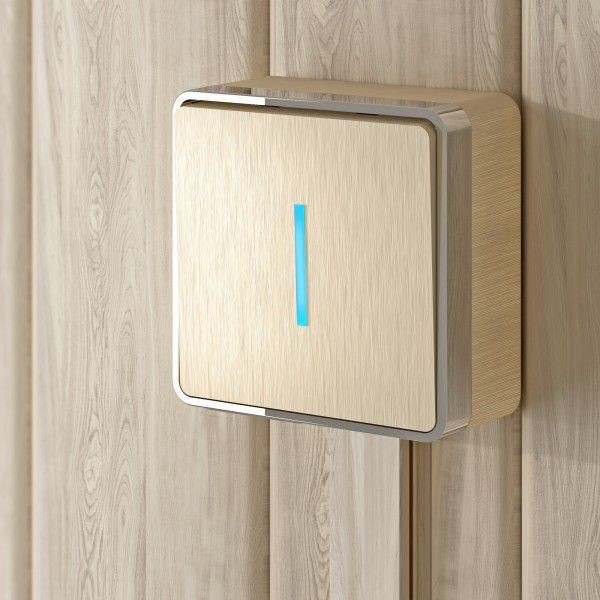 Werkel Gallant Выключатель 1-кл. с подсветкой W5010110 (WL15-01-04) шампань рифленый