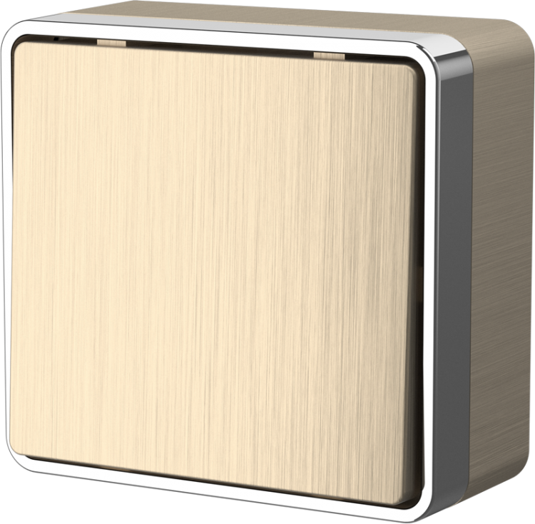 Werkel Gallant Выключатель 1-кл. проходной  WL15-01-03 шампань рифленый