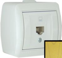 Розетка LEZARD NATA 710-0700-139 компьютерная ольха