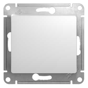 Переключатель Glossa 1-кл. белый GSL000161