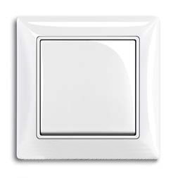 ABB Basic 55 Выключатель без фиксации с клавишей, 1-полюс, Альп. белый 1413-0-1080