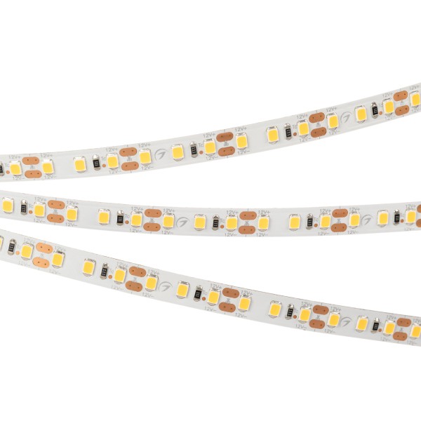 Светодиодная лента RT-A120-8mm 12V Warm3000  (9.6W/m, IP20, 2835, 5m)