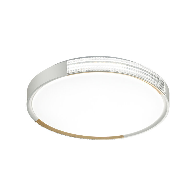 PALE SN 032 Светильник Sonex пластик/белый/золотистый LED 48Вт c ДУ 3000-6000К D400 IP43 пульт ДУ VELIO 7612/DL