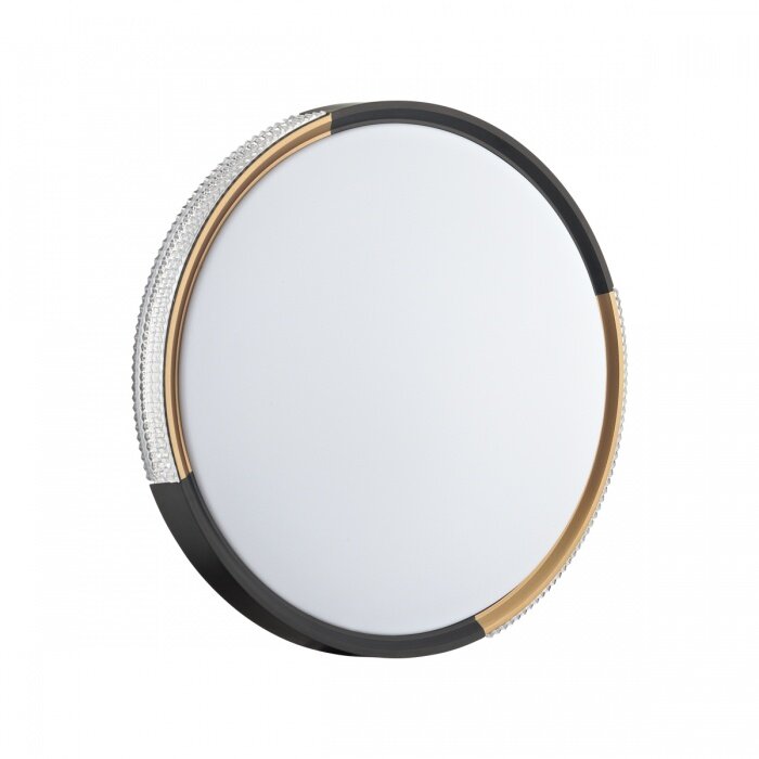 PALE SN 033 Светильник Sonex пластик/белый/черный/золотистый LED 48Вт c ДУ 3000-6000К D400 IP43 пульт ДУ VELIO 7629/DL