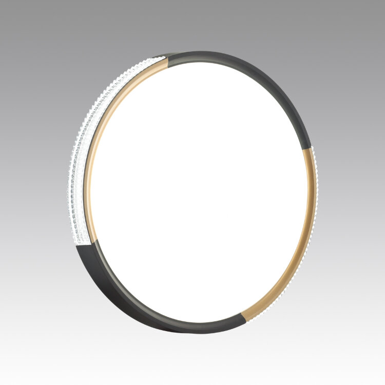 PALE SN 033 Светильник Sonex пластик/белый/черный/золотистый LED 48Вт c ДУ 3000-6000К D400 IP43 пульт ДУ VELIO 7629/DL