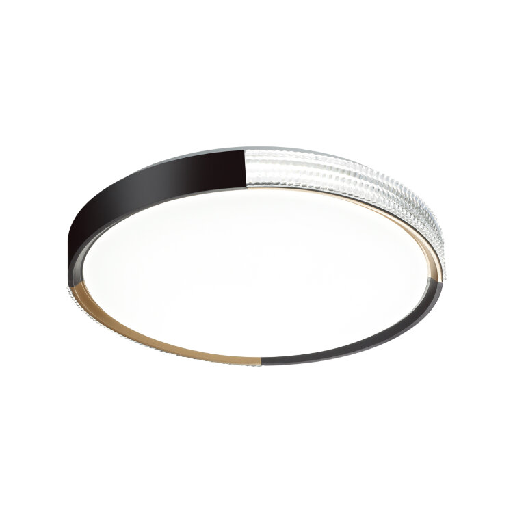 PALE SN 033 Светильник Sonex пластик/белый/черный/золотистый LED 48Вт c ДУ 3000-6000К D400 IP43 пульт ДУ VELIO 7629/DL