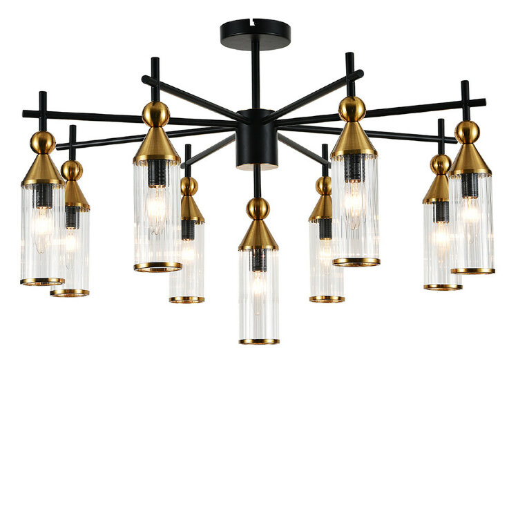 Люстра INDIGO  13037/9R Black V000529