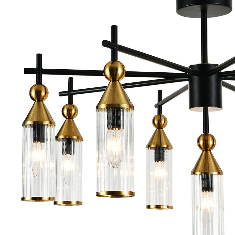 Люстра INDIGO  13037/9R Black V000529