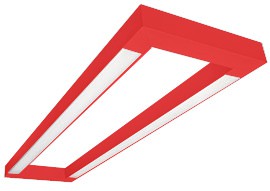 Светильник HALLA ZF-Q-254E-1294 красный (RAL 3020)