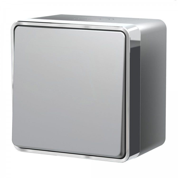 Werkel Gallant Выключатель 1-кл. влагозащищенный  W5010206 серебряный