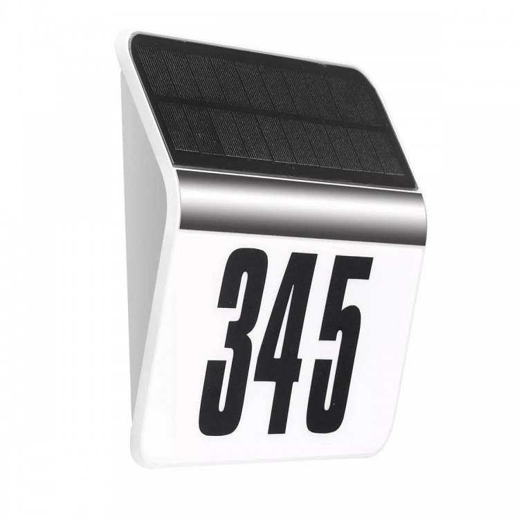 Светодиодный светильник настенный на солн. батареях3W 4000K 3.7V номер дома OMNIA