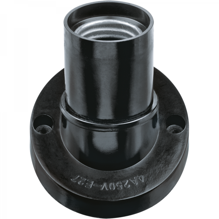 Патрон электр. Navigator 71 607 NLH-BL-W1-Е27 карболит наклоный, черный