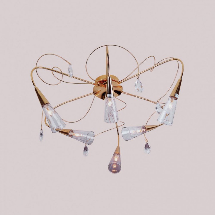 Люстра AEREO 711062 (MX1802-6) 6*60W G9 золото 24K