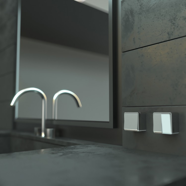 Werkel Gallant Выключатель 2-кл. W5020006 серебряный