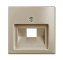 Накладка для розетки тлф/комп Шампань ABB Basic 55