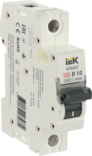 Автоматический выключатель M06N 1п тип-B 10А ARMAT